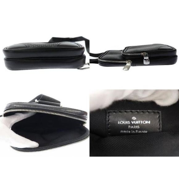 Louis Vuitton Graphite Sling Bag Damier Black Gray Bum Bag - Picture 4 of 5